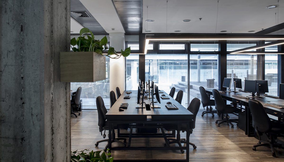 AITEC offices עיצוב תאורה משרדית על ידי קמחי תאורה